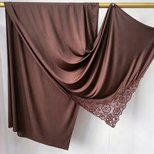 YTCXHB  Plain Embroidered Lace Liquid Jersey Hijab