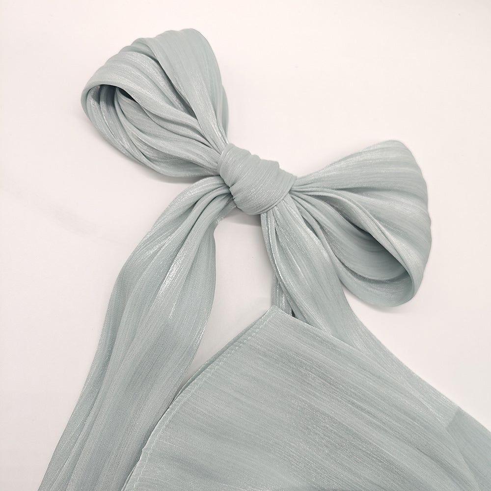 JS005  Island Satin Crepe Long Scarf