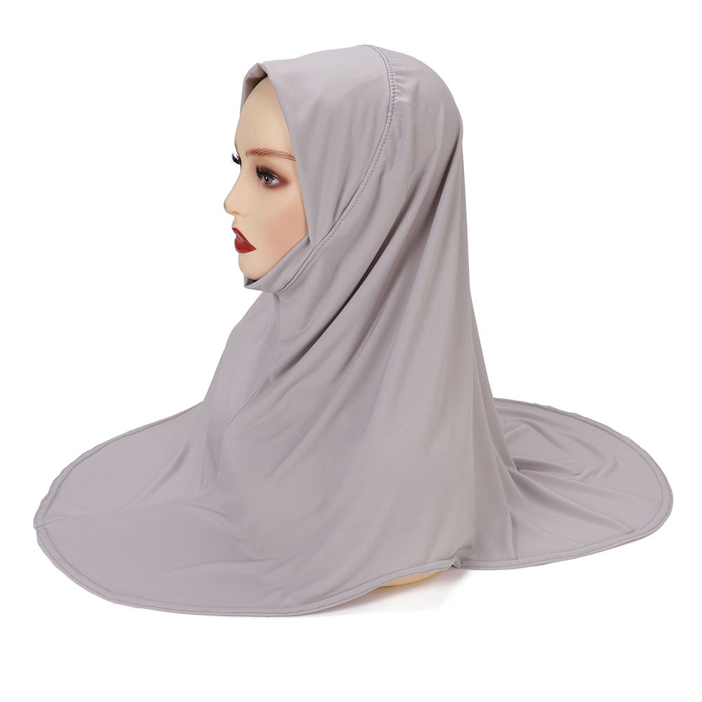 MSL352Double layer round edge headscarf high elastic gauze scarf