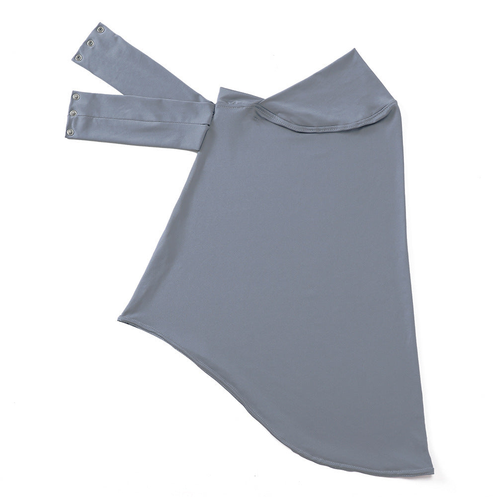 MSL305  Plain Chin-Covering Convenient Hijab Undercap