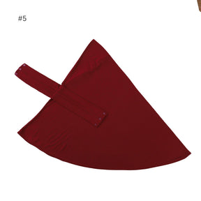 MSL022  Plain Modal Jersey Adjustable Undercap Hijab with Tie & Button Closure