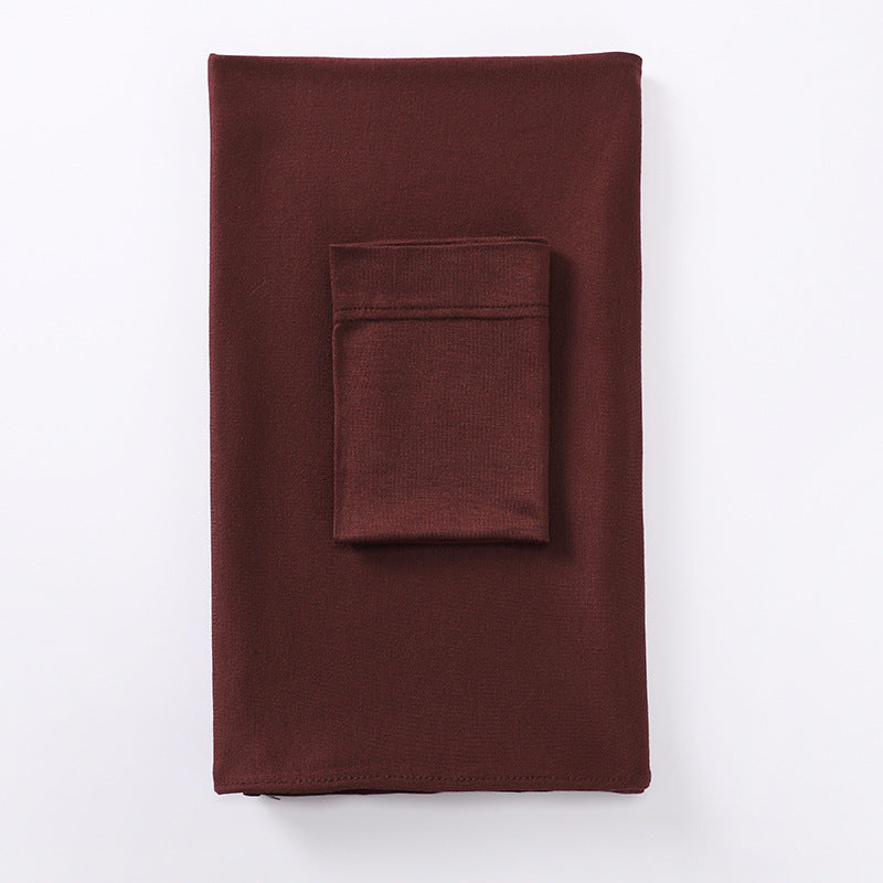 MSL284 set tudung instant cotton plain cotton bawah cap
