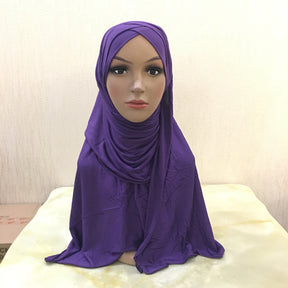 H097 plain Modal instant hijab turban hat