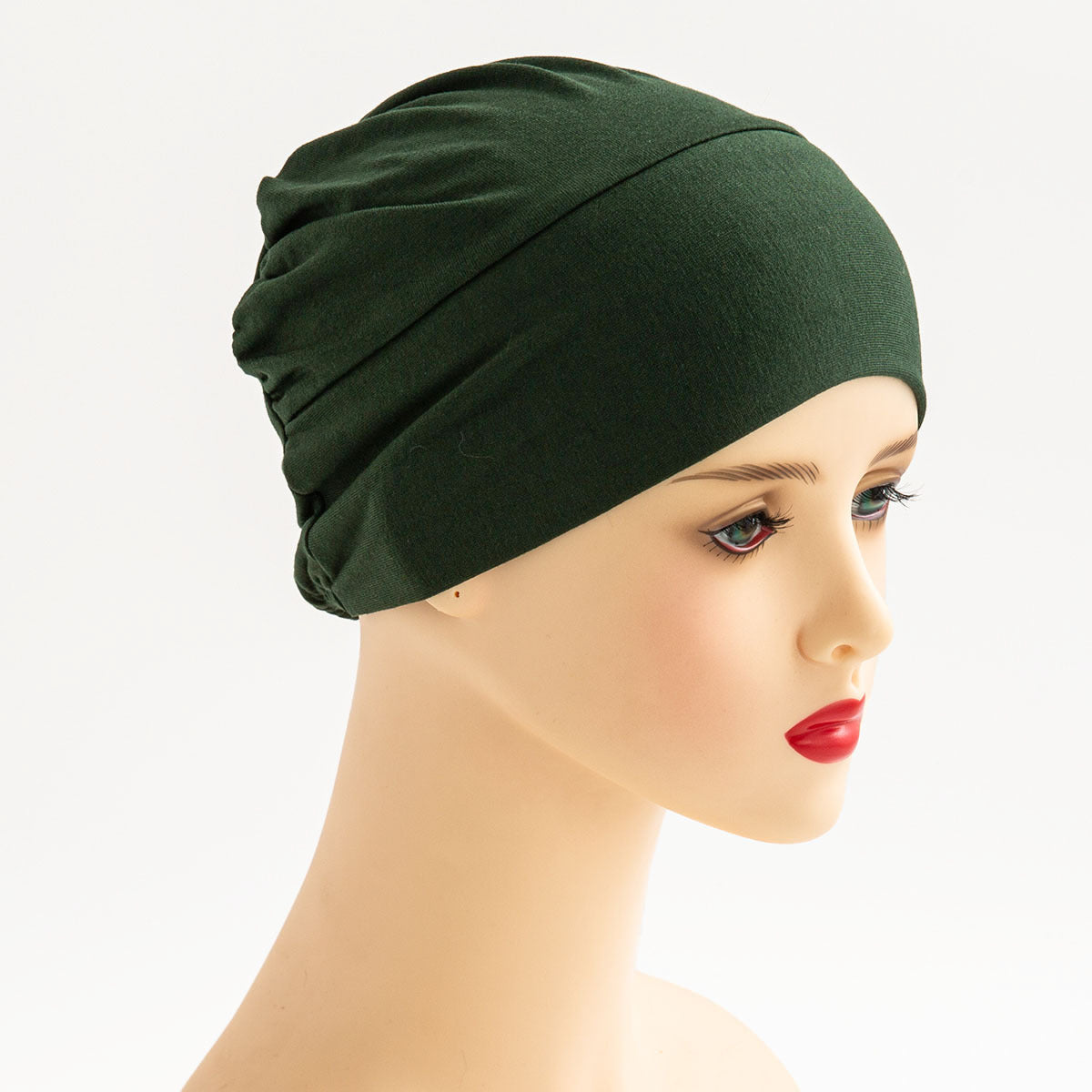 QY002  Women's turban hat, mercerized cotton base cap, Muslim pullover hat, can hide hair, elastic hat, high elasticity, no pilling