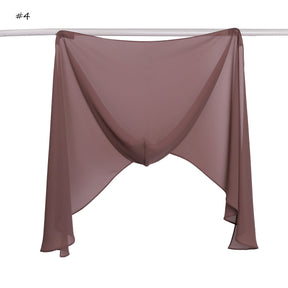 YZ317  Plain Pearl Chiffon Hijab with Built-in Magnetic Closure