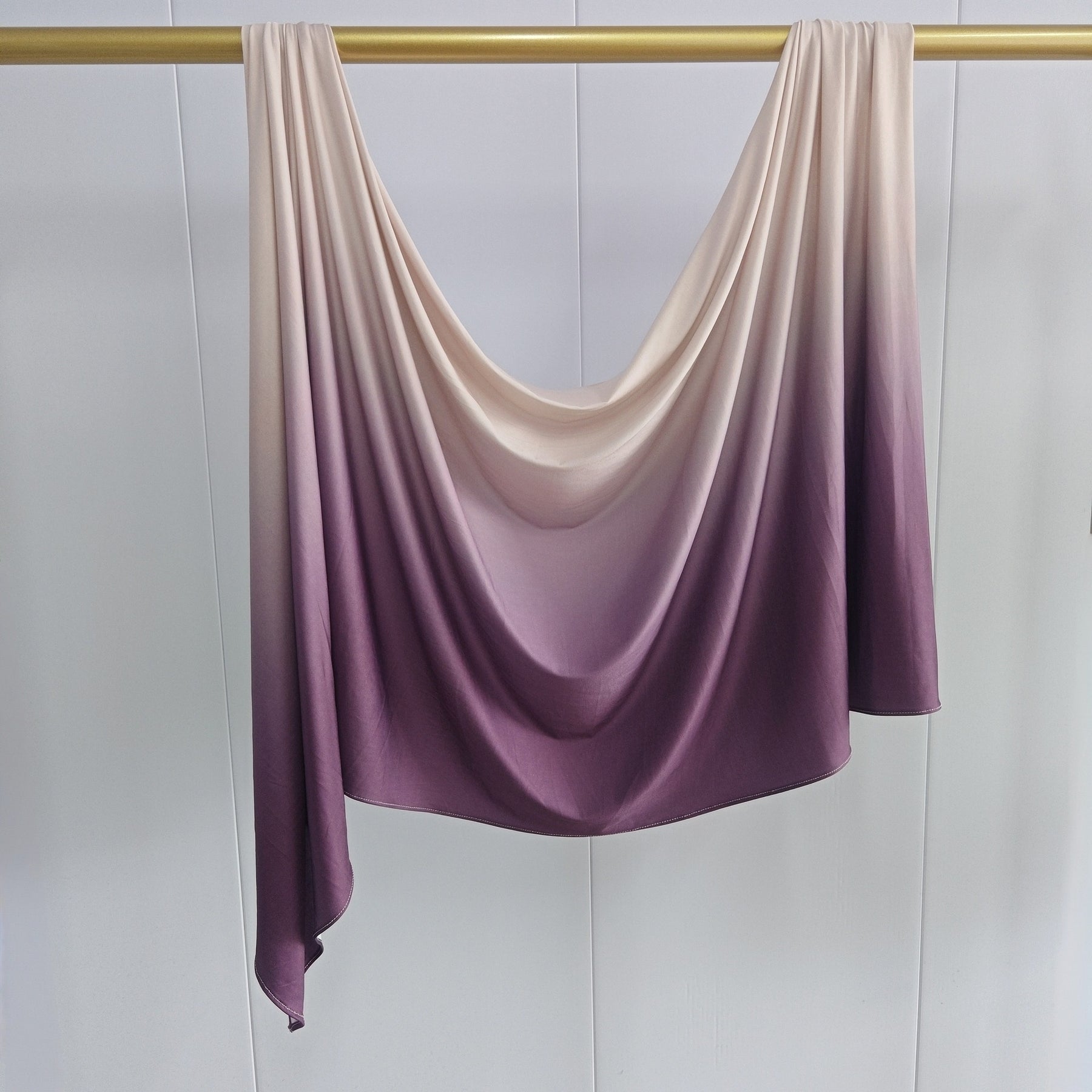 YTHBJB  Gradient Liquid Jersey Hijab, Ombre Knit Headscarf, Soft Fluid Wrap