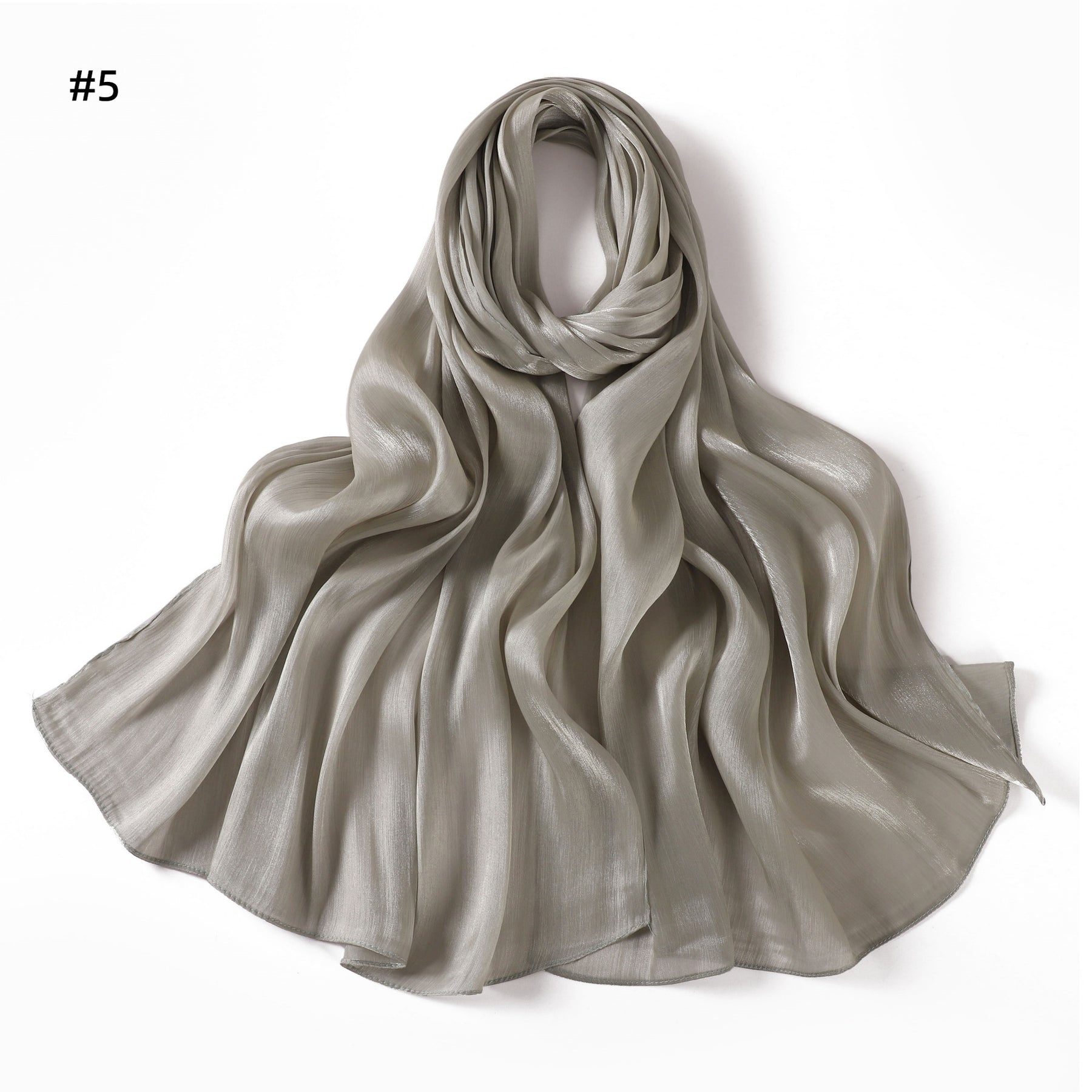 YZ206  Spring and summer new thin soft shiny silk shawl scarf