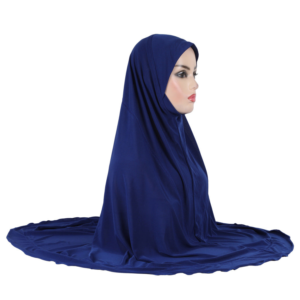 H321 plain instant hijab turban hat