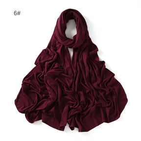 YZ101  Small-Size Plain Mercerized Cotton Jersey Hijab