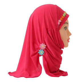 H041 2-6 years old plain instant hijab