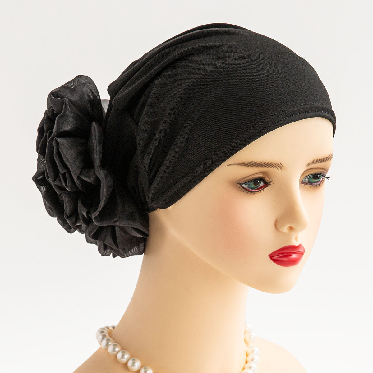 HD-01-1 Ladies new headscarf classic flower decoration hat