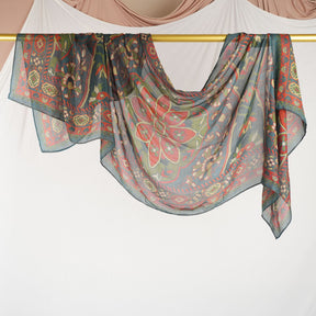 DL002  Double-Sided Modal Printed Single-Stitch Right-Angle Rolled-Edge Hijab