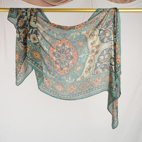 DL002  Double-Sided Modal Printed Single-Stitch Right-Angle Rolled-Edge Hijab