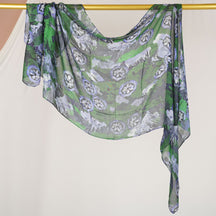 DL001  Double-Sided Modal Printed Single-Stitch Right-Angle Rolled-Edge Hijab