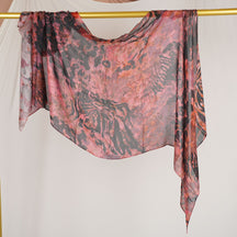 DL001  Double-Sided Modal Printed Single-Stitch Right-Angle Rolled-Edge Hijab