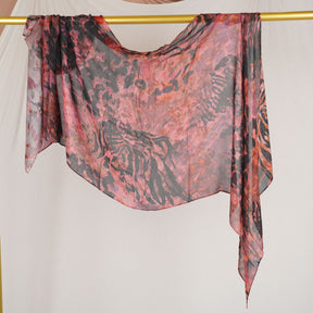DL001  Double-Sided Modal Printed Single-Stitch Right-Angle Rolled-Edge Hijab