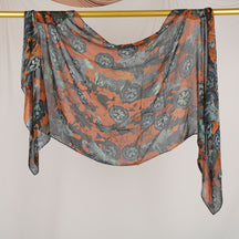 DL001  Double-Sided Modal Printed Single-Stitch Right-Angle Rolled-Edge Hijab