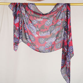 DL001  Double-Sided Modal Printed Single-Stitch Right-Angle Rolled-Edge Hijab