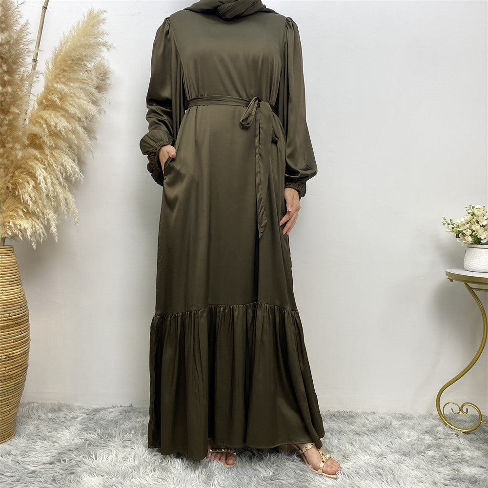 6531 plain muslim abaya dress