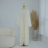 5 - Off-white Open Abaya + Inner