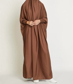 535  Plain Large Swing Abaya Matching Family Dress