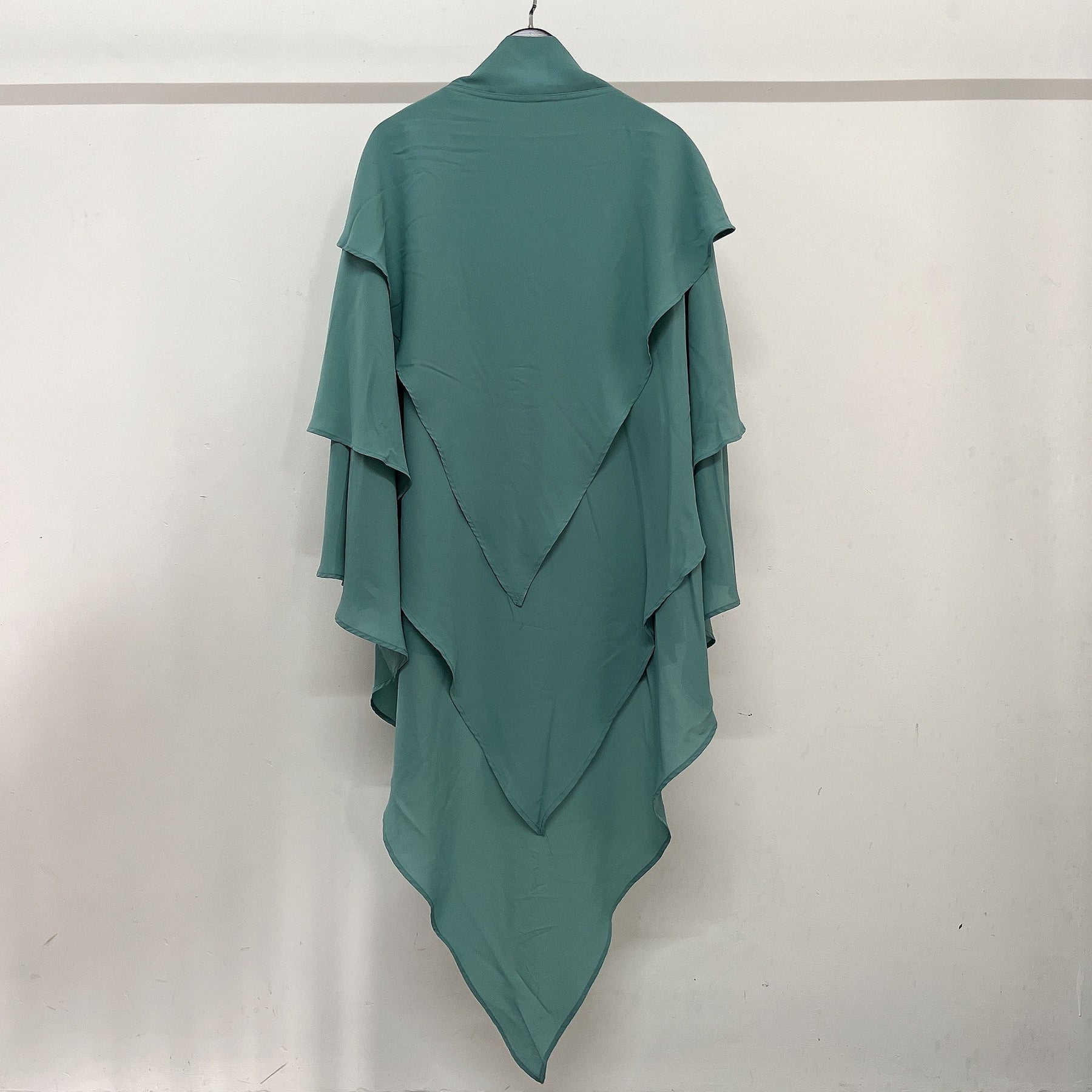 21903  Plain Polyester Triple-Layer Fresh Sweet Khimar Hijab