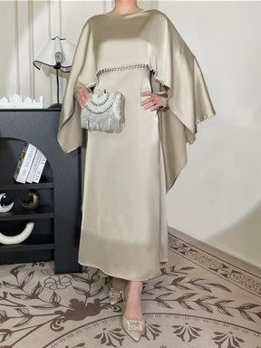 PFSD  Elegant and simple women's cape dress