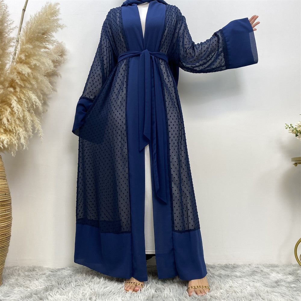 1937 wave point muslim abaya dress