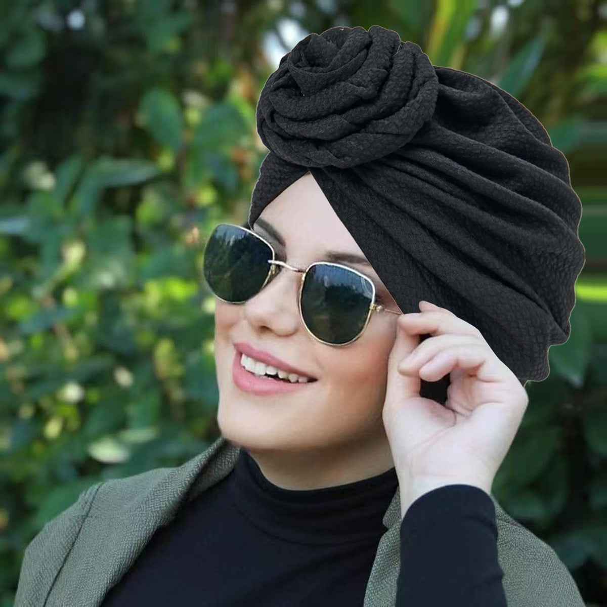 9366 Floral Bubble Turban cap-Made-to-Order Product