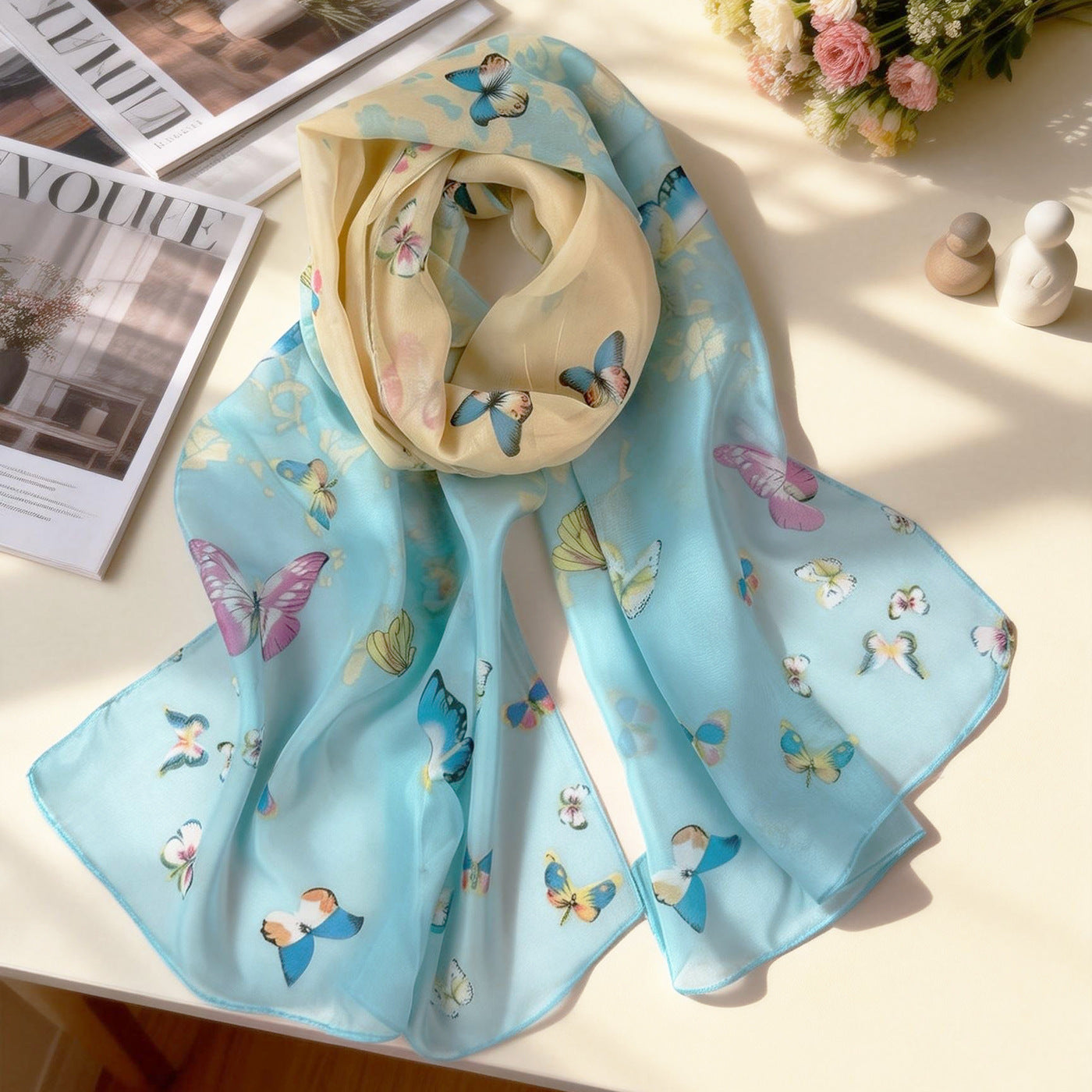 XX2001   Versatile Printed Chiffon Scarf