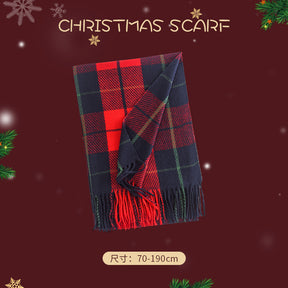 FH23-5480 Christmas printed winter scarf