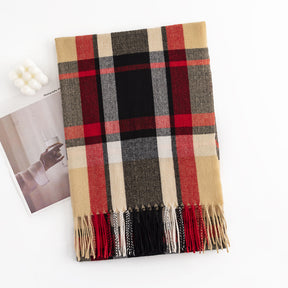 FH23-5207 Lattice stripe winter scarf