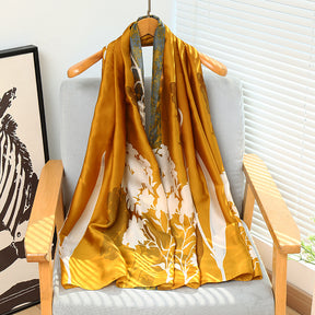 21203  Printed Extra-Long Lightweight Polyester Layering Scarf
