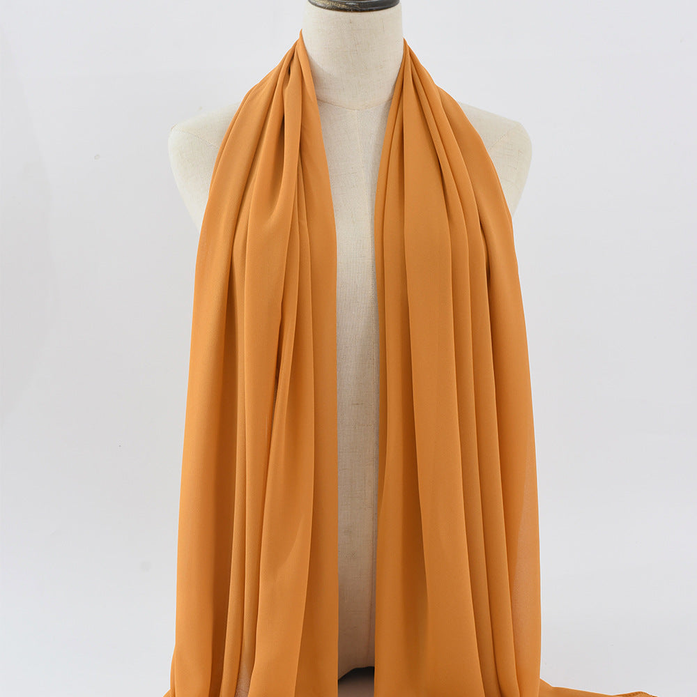 G50 132 warna Tudung chiffon mutiara