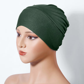 SG-01  Headscarf hat women's mercerized cotton base cap Muslim head cap can hide hair elastic cap high elastic  instant hijab    plain hijab