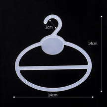 Perchero para bufandas n.° 5508 de 13 cm, para tienda de ropa, perchero de plástico grueso para almacenamiento de bufandas, toallas y ropa