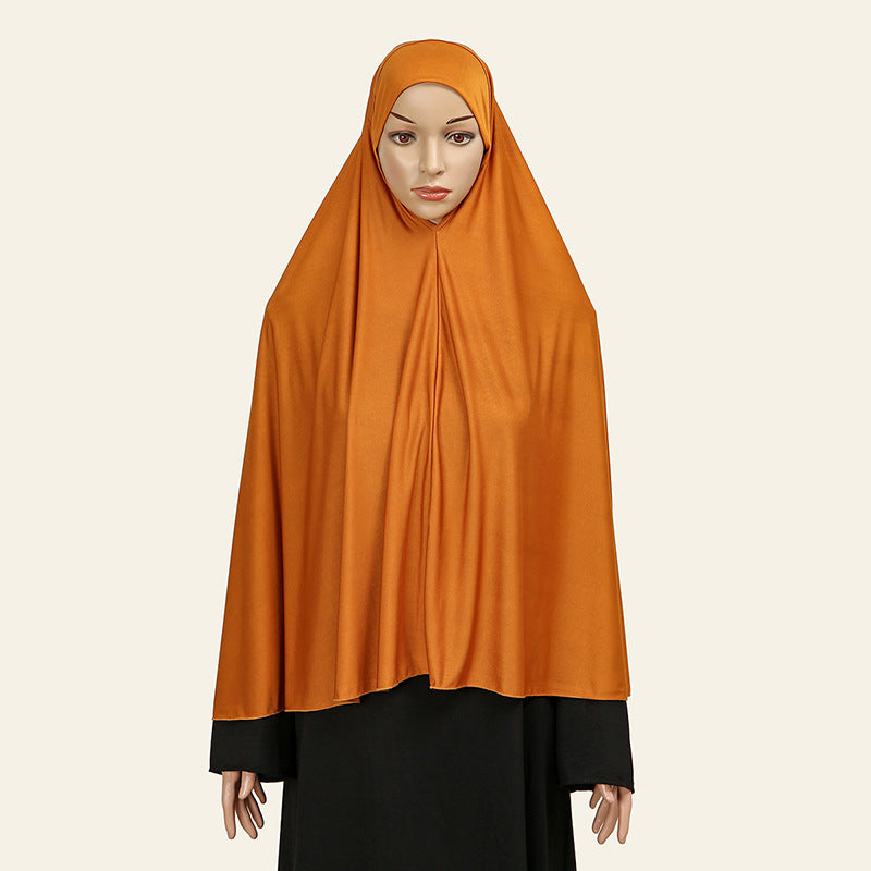 YW-MSL072 Large pullover hat solid color simple all-match headscarf plain hijab  hijab/tudung  instant hijab