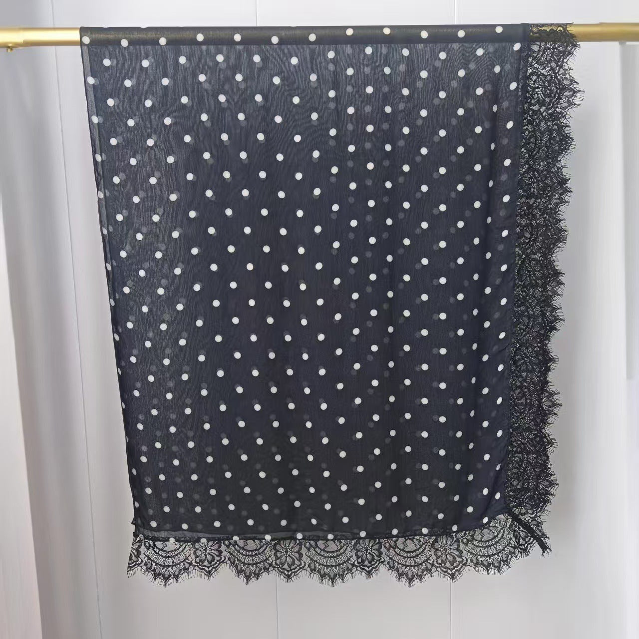 2026434  Modal double-sided print lace L-trim hijab