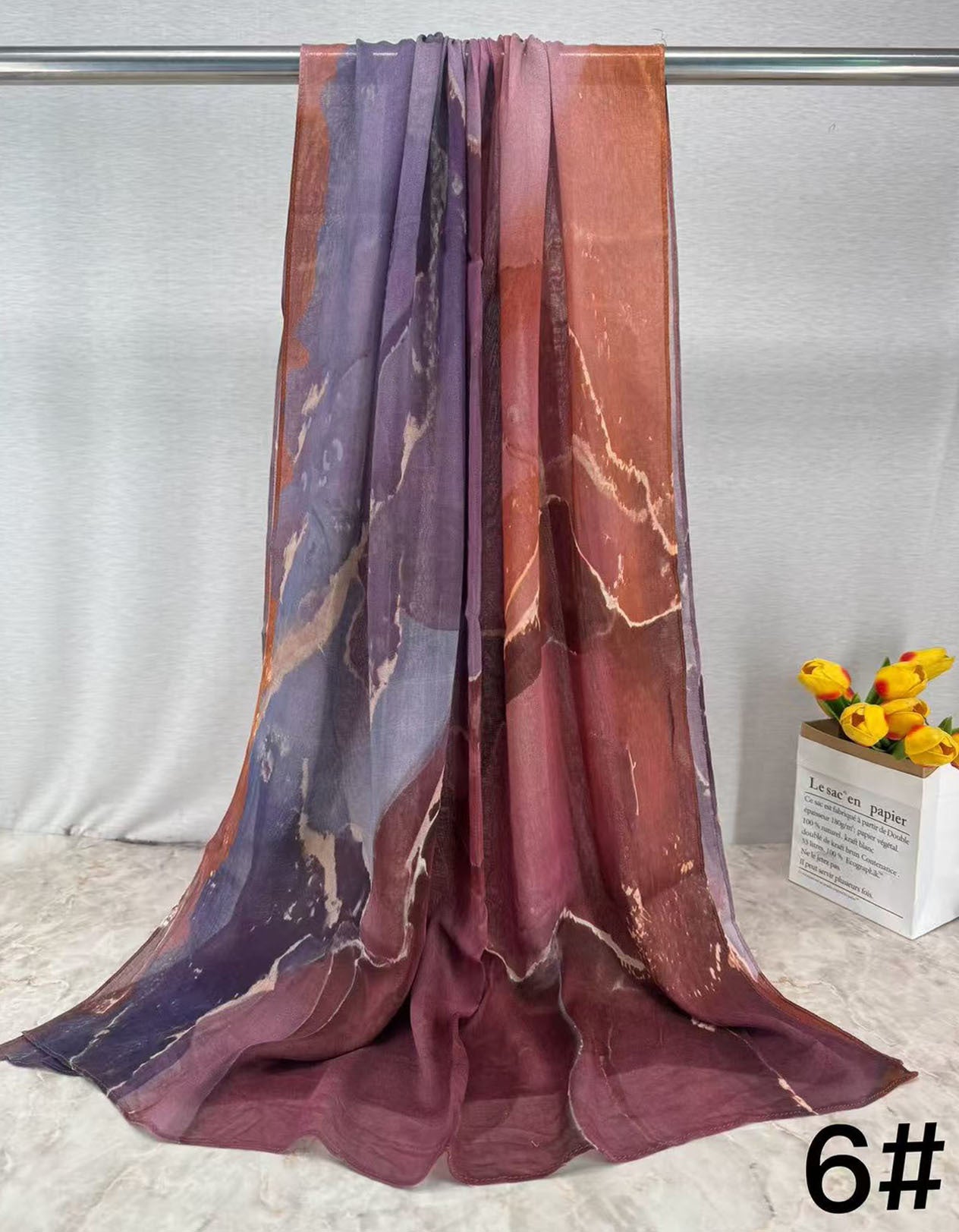 HY013 Soft & Breathable Single Needle Modal Hijab