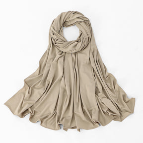YW519  Summer Autumn Plain Mercerized Cotton Sun Protection Hijab