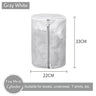 #6-Gray White Fine Mesh Cylinder （22*33cm）