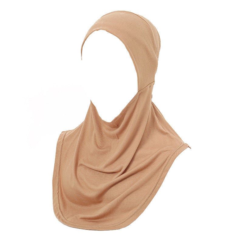 MSL029  Large hooded hat, mercerized cotton base hat, new style Malaysian solid color soft base hat Turban hat  plain hijab  hijab/tudung  instant hijab