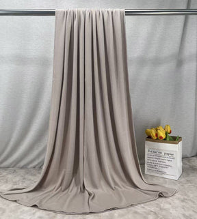 HY017  Plain Bamboo Fiber Ribbed Jersey Hijab