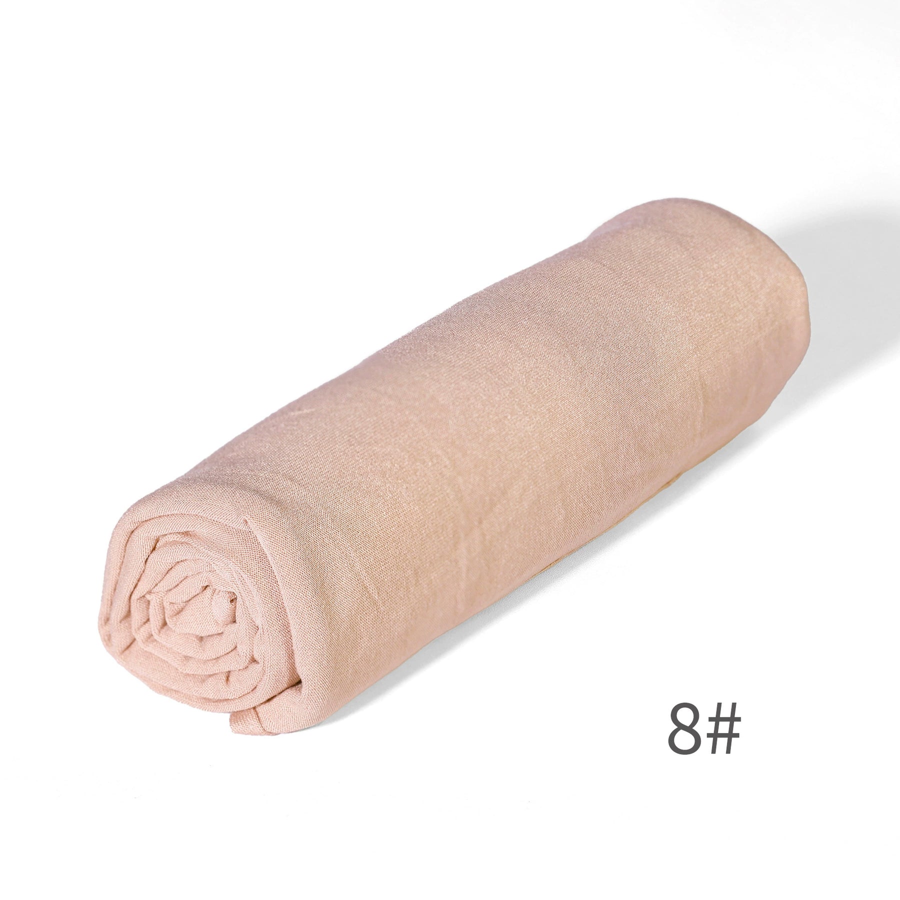 GRD14  Plain Asymmetric Mercerized Cotton Jersey Wrap Hijab