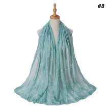 MSL231  Plain Polyester Embroidered Rhinestone Hijab