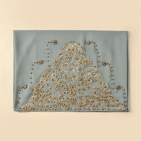 A091  Chiffon beaded hijab(MOQ: 3 pieces）