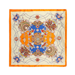 YW888  90*90cm Printed imitation silk soft luxury hijab