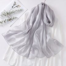 OGS01  Plain Glossy Organza Silky-Look Hijab