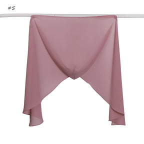 YZ317  Plain Pearl Chiffon Hijab with Built-in Magnetic Closure