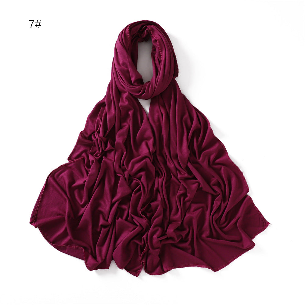 YZ101  Small-Size Plain Mercerized Cotton Jersey Hijab